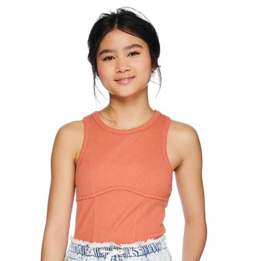 NWT My Sister's Closet Corset Tank Top Orange XL